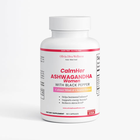 Ashwagandha with Black Pepper - Women Stress & cortisol level support