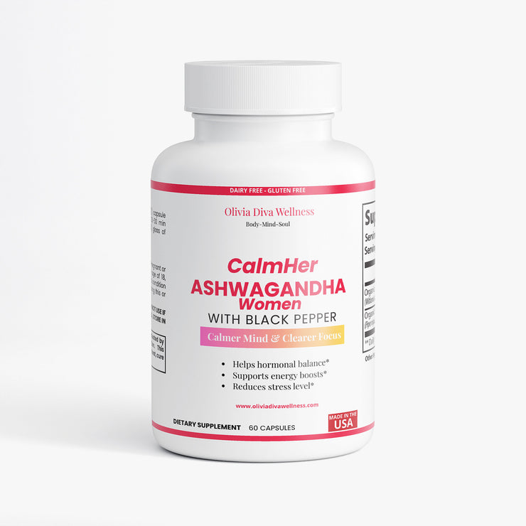 Ashwagandha with Black Pepper - Women Stress & cortisol level support